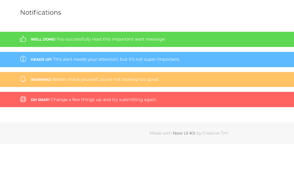 Bootstrap Notification