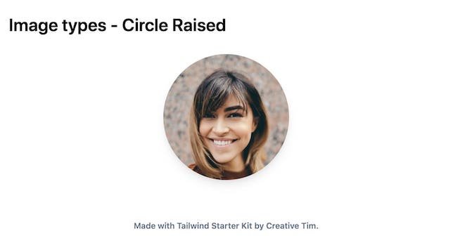 TailwindCSS Image Types - Circle Raised