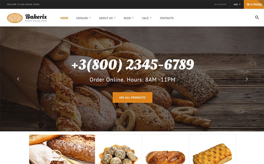 Bakery Responsive Shopify Theme