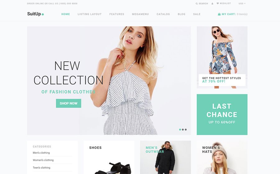 SuitUP - Multipurpose Online Store Shopify Theme