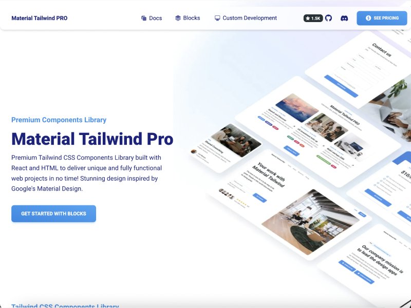 Material Tailwind PRO image